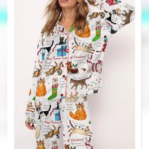 Sheshow Twelve Cats of Christmas PJ NEW